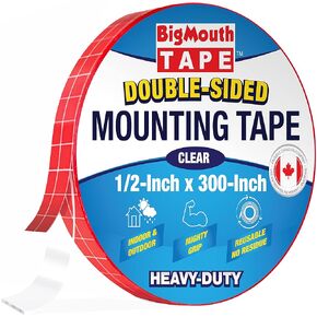 Mounting Tape, Classroom Must Haves, Double Sided Tape for Walls, Two Sided Tape, Double Sided Adhesive Tape, Invisible Tape, Sticky Tape, Double-Sided Tape, 2-inch x 300-Inch