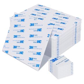 Double Sided Foam Tape Heavy Mounting Tape, Waterproof,Removable,Sticky Pad for Wall Hanging Photos,Car, Home,Office Decor, 27 x 27 x 2mm,(120 PCS White Squares)