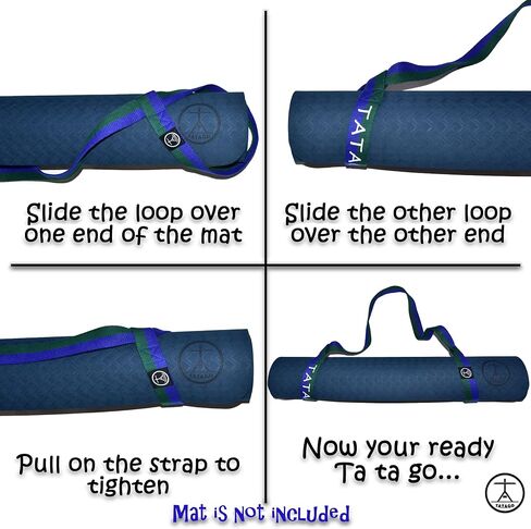 Large Yoga Mat Strap for Carrying, & Stretching Strap. The Calf Stretcher & Leg Stretcher Yoga Strap for Carrying Mat… in Saudi Arabia