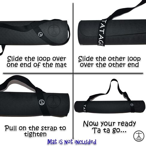 Large Yoga Mat Strap for Carrying, & Stretching Strap. The Calf Stretcher & Leg Stretcher Yoga Strap for Carrying Mat… in Saudi Arabia