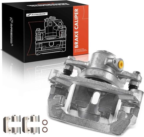 A-Premium Disc Brake Caliper Assembly with Bracket Compatible with Select Subaru Models - Crosstrek 2016-2018, Impreza 2012-2018, Forester 2014-2018, XV Crosstrek - Rear Left Driver Side in Kuwait