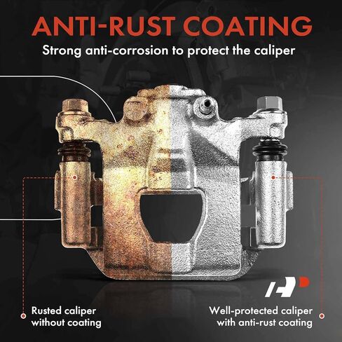 A-Premium Disc Brake Caliper Assembly with Bracket Compatible with Select Subaru Models - Crosstrek 2016-2018, Impreza 2012-2018, Forester 2014-2018, XV Crosstrek - Rear Left Driver Side in Kuwait