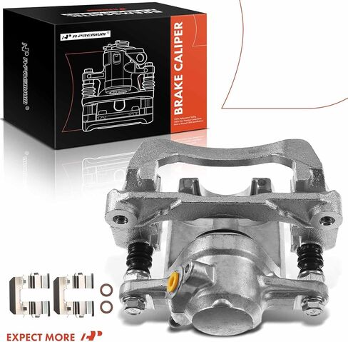 A-Premium Disc Brake Caliper Assembly with Bracket Compatible with Select Subaru Models - Crosstrek 2016-2018, Impreza 2012-2018, Forester 2014-2018, XV Crosstrek - Rear Left Driver Side in Kuwait