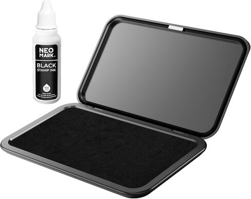 Large Stamp Pad - 3.50"x 6.25", Magnetic Lid, Premium Quality Felt Stamp Pad (Blue) in Saudi Arabia