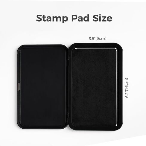 Large Stamp Pad - 3.50"x 6.25", Magnetic Lid, Premium Quality Felt Stamp Pad (Blue) in Saudi Arabia