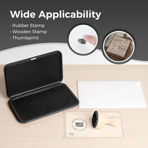 Large Stamp Pad - 3.50"x 6.25", Magnetic Lid, Premium Quality Felt Stamp Pad (Blue) in Saudi Arabia