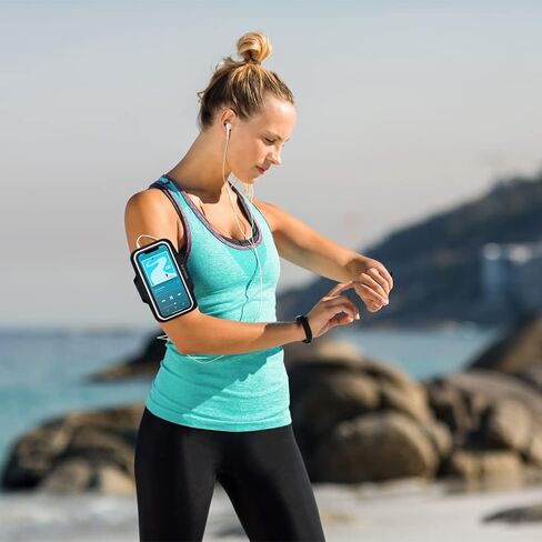 Phone Holder for Running, Karvense Phone Arm Bands for Running Gym Workout Jogging, for iPhone 15 Pro/15/14 Pro/14/13 Pro/13/12 Pro/11/XR, Samsung Galaxy, to 6.2'', Cell Phone Armband w/Zipper Pocket in Kuwait