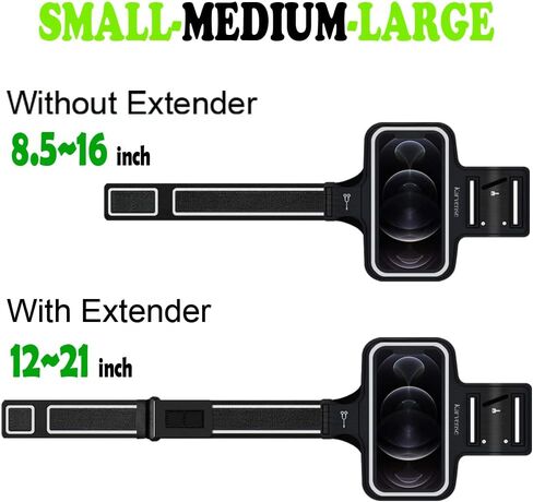 Phone Holder for Running, Karvense Phone Arm Bands for Running Gym Workout Jogging, for iPhone 15 Pro/15/14 Pro/14/13 Pro/13/12 Pro/11/XR, Samsung Galaxy, to 6.2'', Cell Phone Armband w/Zipper Pocket in Kuwait