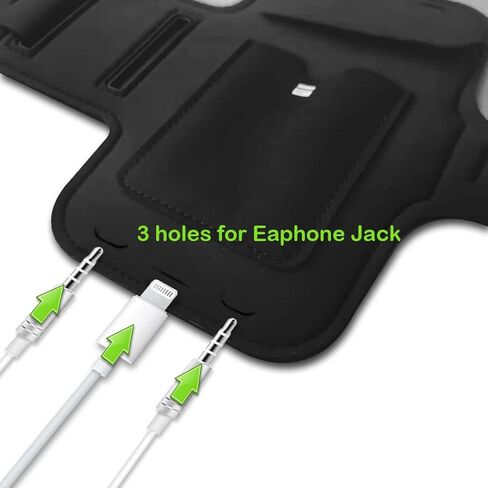 Phone Holder for Running, Karvense Phone Arm Bands for Running Gym Workout Jogging, for iPhone 15 Pro/15/14 Pro/14/13 Pro/13/12 Pro/11/XR, Samsung Galaxy, to 6.2'', Cell Phone Armband w/Zipper Pocket in Kuwait