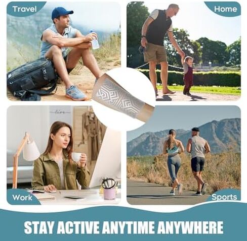 رقعة ألم قابلة لإعادة الاستخدام، لتخفيف آلام العضلات - رقعة صحية للظهر والقدم والركبة والرقبة والمزيد، تطبيق لاصق سهل، سريع المفعول - تتضمن رقعة واحدة و3 مواد لاصقة وحقيبة حمل واحدة in Kuwait