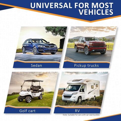 قفل عجلة القيادة من بينسون، جهاز سيارة عالمي مضاد للسرقة، يناسب معظم المركبات مع أبازيم حزام مقعد السيارة، لشاحنة الدفع الرباعي وسيارة الجولف، أمان مع 3 مفاتيح، برتقالي in Kuwait