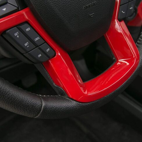 Keptrim لـ F-150 ABS غطاء عجلة القيادة من ألياف الكربون لـ 2015 2016 2017 2018 2019 2020 Ford F150، لـ 2017-2022 F250 F350، لـ 2018-2021 Ford Expedition in Kuwait