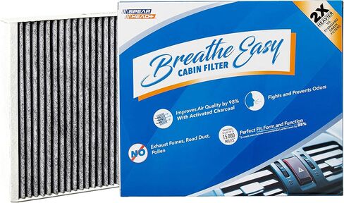 Spearhead Odor Defense Breathe Easy AC & Heater Cabin Filter, Fits Like OEM, Up to 25% Longer Lasting w/Activated Carbon (BE-966) in Saudi Arabia