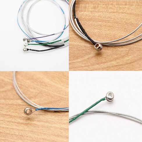 مجموعة كاملة من أوتار الكمان RAUYIVANY 4/4، سلسلة إلكترونية من الفولاذ المقاوم للصدأ. قلب من الفولاذ المقاوم للصدأ ملفوف بالنيكل A، D، G. مناسب لأوتار الكمان 3/4 و4/4 in Kuwait