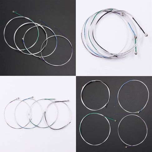 مجموعة كاملة من أوتار الكمان RAUYIVANY 4/4، سلسلة إلكترونية من الفولاذ المقاوم للصدأ. قلب من الفولاذ المقاوم للصدأ ملفوف بالنيكل A، D، G. مناسب لأوتار الكمان 3/4 و4/4 in Kuwait