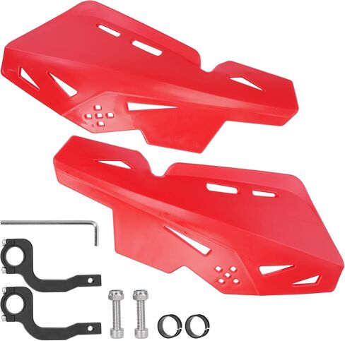 7/8'' 22mm Dirt Bike Handguards, Handle Bar Hand Guards Protector with CNC Bracket Pair for Motocross ATV SX SXF EXC XCW KLX KX LTR TRX - Black in Saudi Arabia
