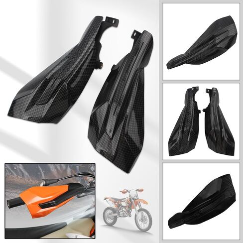 واقيات اليد للدراجات النارية PowerMotor، واقيات يد الدراجة الترابية العالمية ATV Pit Bikes، واقي مقبض لـ 50 65 85 125 150 250 300 350 450 500 SX SX-F EXC-F ستة أيام XC XCF XC-W TPI (برتقالي) in Kuwait