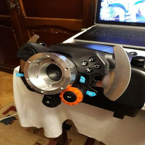 For Logitech G29 G920 G923 13 Inch Steering Wheel Adapter Plate 70mm Pcd Racing Car Game Modification (Black) in Saudi Arabia