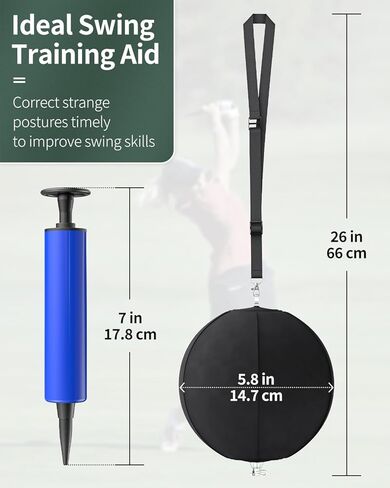 GreenHaven Golf Smart Ball Inflatable Swing Training Aid Practice Ball for Golfers Beginners Golfing Posture Correction Teaching Assistant Tool,Gift idea in Kuwait