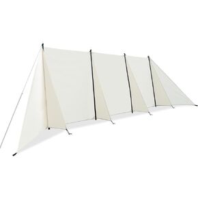 Himalaya Camping Windbreaks Privacy Fence Stove Windshield Shelter Wind Screen Windproof Multifunctional Portable Lightweight for Outdoor Camping (Deep Green)