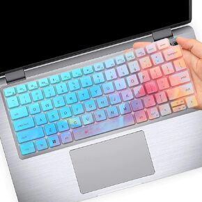 Colorful Keyboard Cover Skin for Dell Latitude 14" 7450 7440 7430 7420 7410, Dell Latitude 3450 3440 5450 5440 5431 5430 5420, Latitude 9420 9430, Latitude 16 7650 7640, Latitude 15.6 7520 9510 9520