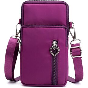Women Crossbody Cell Phone Purse Wallet Case Wristband Armband Bag for Samsung Galaxy S24 Ultra S23 FE S22+ S21 Ultra A15 A14 A13 A03S A54 A35, iPhone 15 14 Pro Max, Moto G Stylus 2023 2022 (Black-L)
