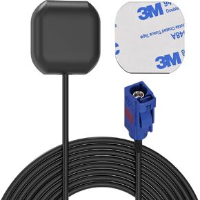 Vehicle Waterproof Active Navigation Antenna with Fakra C Blue Connector Compatible with Ford F-Series Chevy Chevrolet GMC GM Dodge RAM Jeep Car Truck Navigation System Head Unit
