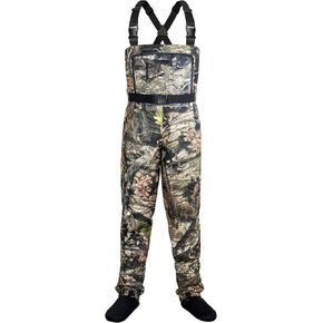 Dark Lightning Breathable Insulated Chest Waders, Perfect for 4 Seasons Fly Fishing Stocking Foot Waders for Men and Women