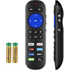 Universal TV Remote for Roku Players and Roku TV Remote, for Roku 1 2 3 4, Express/+, Premiere/+, Ultra and TCL Hisense Onn Element Sharp Philips Haier Hitachi LG JVC RCA Roku TV (Not for Roku Stick)