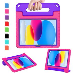 AVAWO Kids Case for iPad 10th Generation 2022, iPad 10.9 Case for Kids with Built-in Screen Protector, Durable Shockproof Lightweight Handle Stand Case for iPad 10 Gen 10.9 Inch, Blue