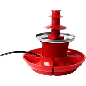 Chocolate Fountain, Chocolate Fondue Fountain Machine, 3 Tier Detachable Chocolate Fondue for Party Games Night, Christmas Dip Strawberries, Wedges,