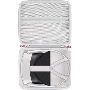 Khanka Hard Travel Case Replacement for Oculus Quest 2/2020 Edition All-in-one 3D VR Gaming Headset (Black)