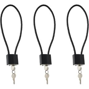 Cable Gun Locks with Keys Hunting Sports- Keyed Alike 15" Cable Gun Safe Lock CA DOJ Approved for Pistols, Handguns, Rifles, and Shotguns, Home, Storage Firearm Locking and Safety