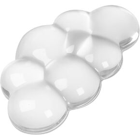 Gel Cloud Mouse Wrist Rest, Cute Wrist Support and Arm Support for Mouse Rest Typing Pain Relief，Suitable for Office/Computer/Laptop/Gaming (Transparent White)