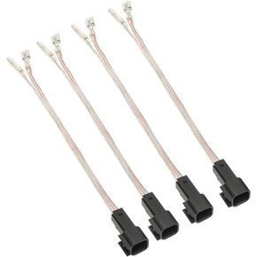 RED WOLF Car Speaker Wiring Harness Connector Adapter for Ford F150 Edge Escape, Lincoln Navigator Town Car, Mazda 3/5/6 1998-2011 Mount Aftermarket Front Rear Door Speaker Wire Cable Plug 4 PCS