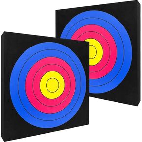 Archery Target for Backyard, EVA Foam Archery Target, 2Pcs 20″ Lightweight Arrow Target Moving Hunting Practice