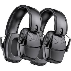 Link Dream 2Pack Shooting Ear Protection, NRR 35dB Ear Protection Hearing Protection Noise Cancelling Ear Muffs with Adjustable Headband for Gun Range Hunting