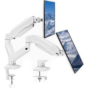 MOUNT PRO Dual Monitor Mount Fits 13 to 32 Inch Computer Screen, Height Adjustable Monitor Stand for 2 Monitors, Gas Spring Monitor Arm Holds up to 17. 6lbs Each, Monitor Desk VESA Mount, Black