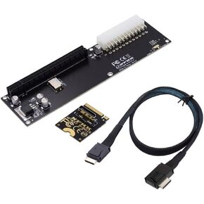 Chenyang Oculink SFF-8612 to PCI-E 3.0/4.0 M.2 M-Key to SFF-8611 Host Adapter for eGPU/GPD Win Max2 External Graphics Card & SSD