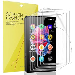 Compatible for Luoran M4B MP3 Player Screen Protector, [6 Pack] Full Coverage TPU Clear Film Compatible for Luoran M4B 4 inches MP3 Player (6 Pack)