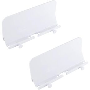 2 Pack Wall Mount Phone Holder Self-adhesive Type with Non-slip Design, Key Holder and Charging Holes for Bathroom, Living Room, Bed Room, Kitchen, Suitable for All Phones and Mini Tablet (White)