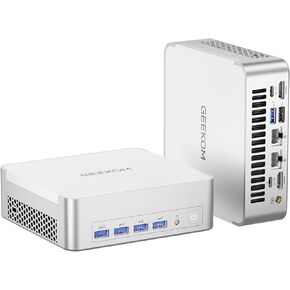 GEEKOM XT1 Mega AI Mini PC,14th Gen Intel Core Ultra U9-185H Processor (16C/22T,up to 5.1 GHz),32GB DDR5 2TB PCIe Gen4 SSD,Mini Desktop Computers Windows 11 Pro,WiFi 7/BT 5.4/Dual 2.5G LAN/USB4.0/8K