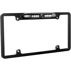 License Plate Backup Camera HD Night Vision Rear View Camera with 8 LEDs 170° Viewing Angle Waterproof Backup Rear Camera for Cars