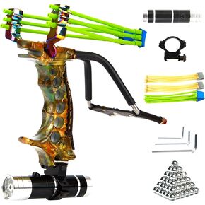 Stainless Hunting Slingshot High Velocity Catapult Slingshots Most Powerful Professional Outdoor Slingshots