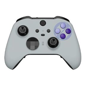 eXtremeRate The Great Wave Patterned Faceplate Cover, Soft Touch Front Housing Shell Case Replacement Kit for Xbox One Elite Series 2, Xbox Elite 2 Core Controller Model 1797 - Accent Rings Included