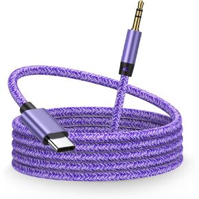 Samsung Type C to 3.5mm Audio Aux Cable, USB C to Aux Cord for Car, Type C to Aux Headphone Jack Male Cord Car Auxiliary Cable USB C for Android Phone Samsung Galaxy S24Ultra S23 S22 S21, Pixel 9 8 7a