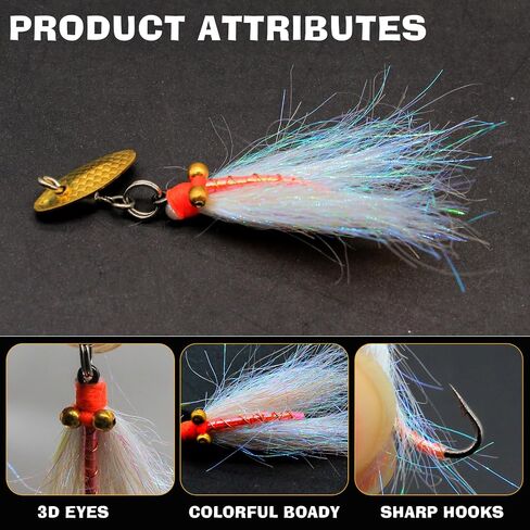 Fly Fishing Poppers Dry Flies Topwater Lures Bass Trout Kit Pro XL | Fly Fishing Poppers Dry Flies Kit with Floating Bug Lures for Bass Trout Panfish Bluegill Salmon Freshwater Pro Angler in Saudi Arabia