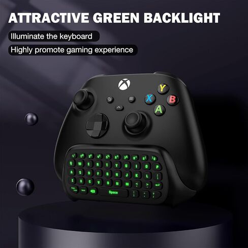 لوحة مفاتيح MoKo RGB بإضاءة خلفية لوحدة تحكم Xbox One، وXbox Series X/S، ولوحة مفاتيح لوحة الدردشة اللاسلكية مع جهاز استقبال 2.4G، وملحقات Xbox لجهاز Xbox One S/Elite in Kuwait