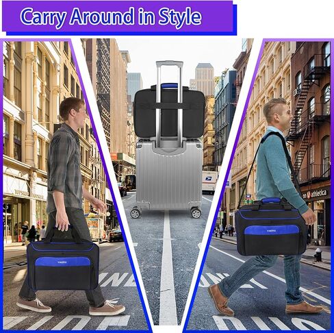 YOREPEK Carrying Case Compatible with PS5, PS5 Pro, Travel Case Suitable for Playstation 5 Discs Digital Edition, Large Capacity Storage bag for Console, Controllers, and Game Accessories, Black in Saudi Arabia