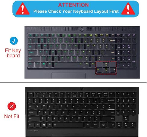 Keyboard Cover for Lenovo LOQ 15.6" 16", Legion 5 5i Pro, Legion Pro 7 7i, Legion Slim 7 7i, Legion 5 5i 5p 5pi 7 7i, IdeaPad Gaming 3, Legion Gaming Laptop 15.6 16 Keyboard Protector Skin (Clear) in Saudi Arabia